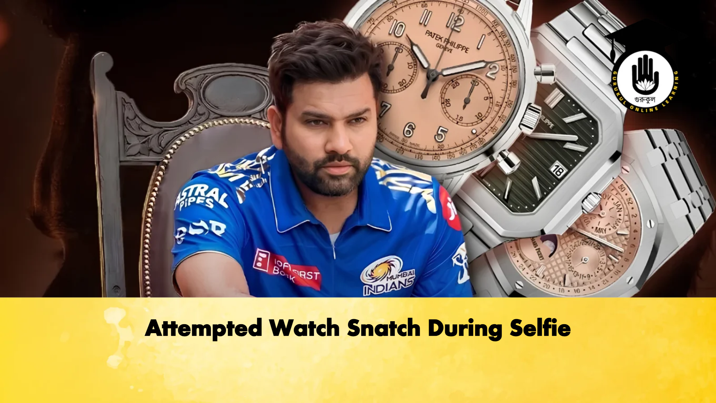 Attempted Watch Snatch During Selfie Cricket Gurukul, GOLN