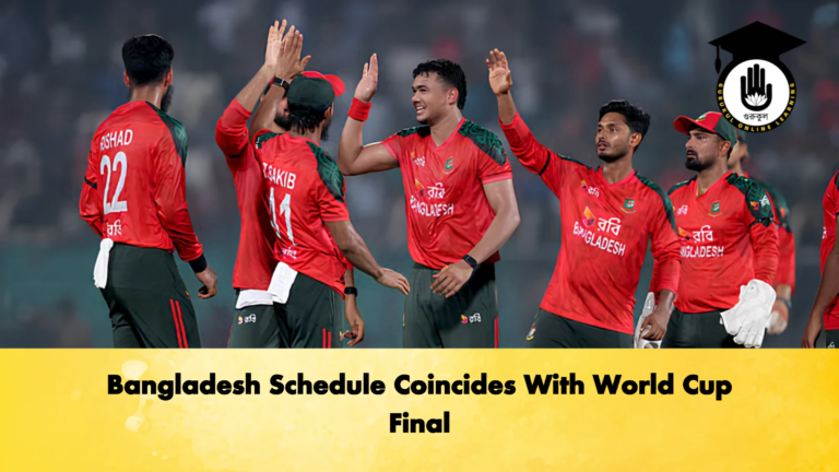 Bangladesh Schedule Coincides With World Cup Final Cricket Gurukul, GOLN