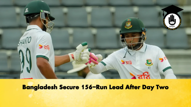Bangladesh Secure 156 Run Lead After Day Two 2 Cricket Gurukul, GOLN