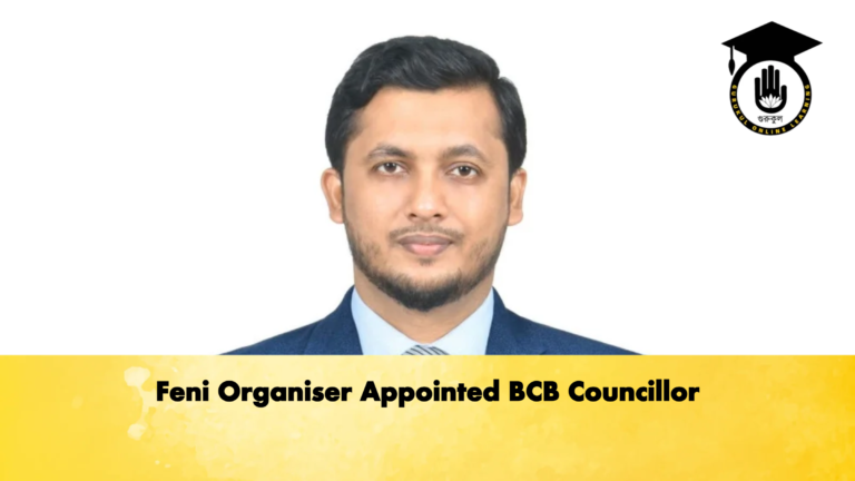 Feni Organiser Appointed BCB Councillor Cricket Gurukul, GOLN