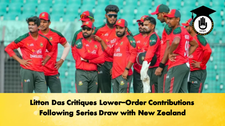 Litton Das Critiques Lower Order Contributions Following Series Draw with New Zealand Cricket Gurukul, GOLN