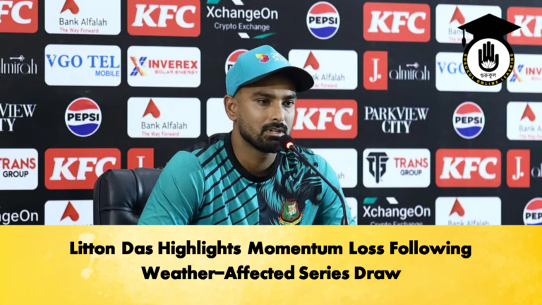 Litton Das Highlights Momentum Loss Following Weather Affected Series Draw Cricket Gurukul, GOLN