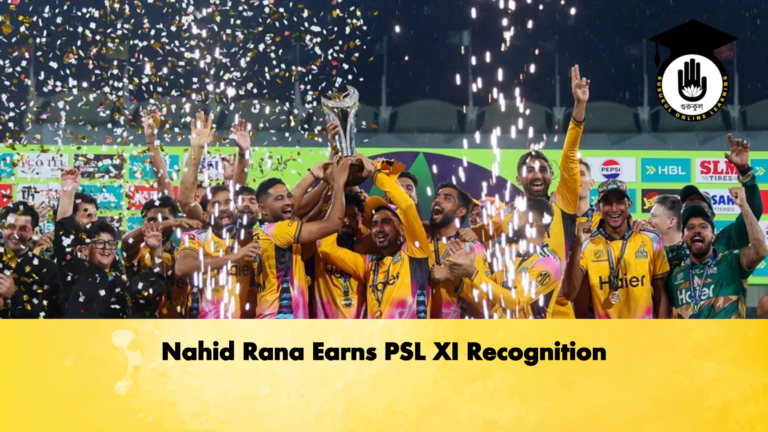 Nahid Rana Earns PSL XI Recognition Cricket Gurukul, GOLN
