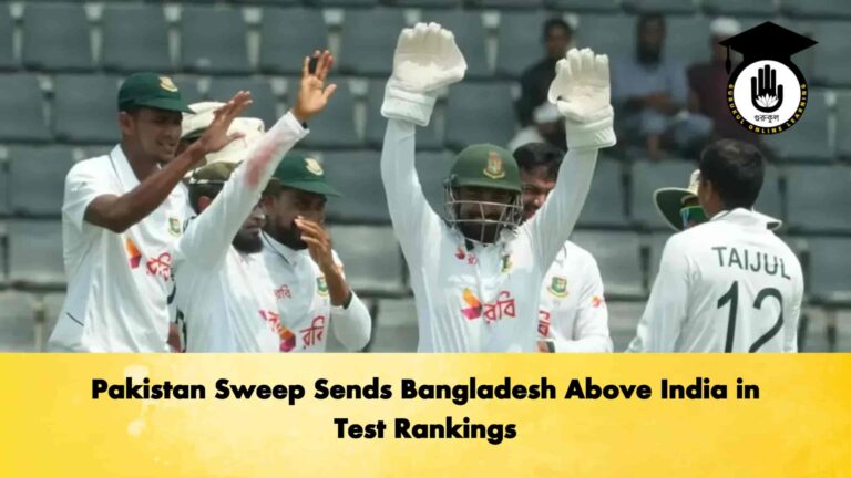 Pakistan Sweep Sends Bangladesh Above India in Test Rankings