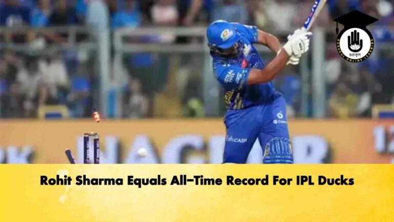 Rohit Sharma Equals All-Time Record For IPL Ducks