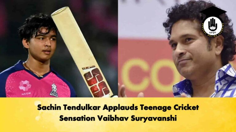 Sachin Tendulkar Applauds Teenage Cricket Sensation Vaibhav Suryavanshi