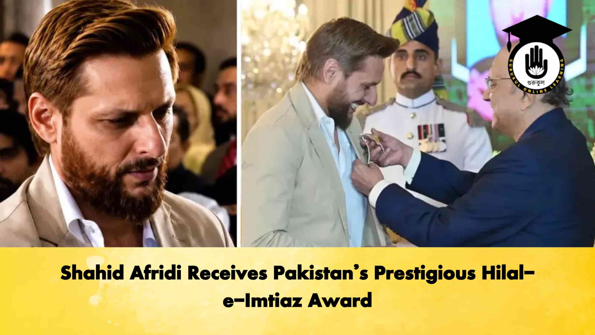 Shahid Afridi Receives Pakistan’s Prestigious Hilal-e-Imtiaz Award