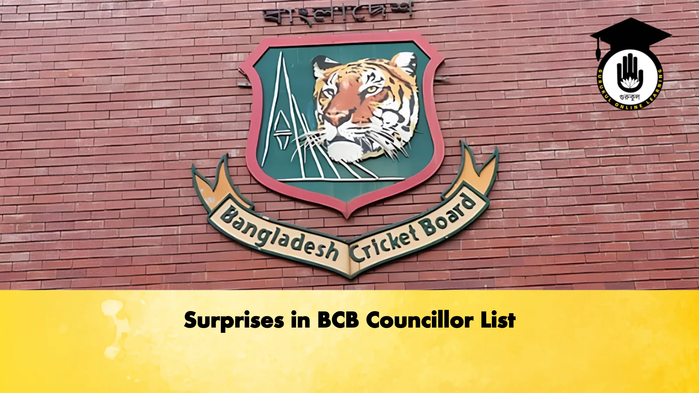 Surprises in BCB Councillor List Cricket Gurukul, GOLN