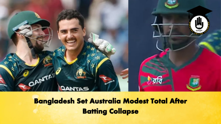 Bangladesh Set Australia Modest Total After Batting Collapse