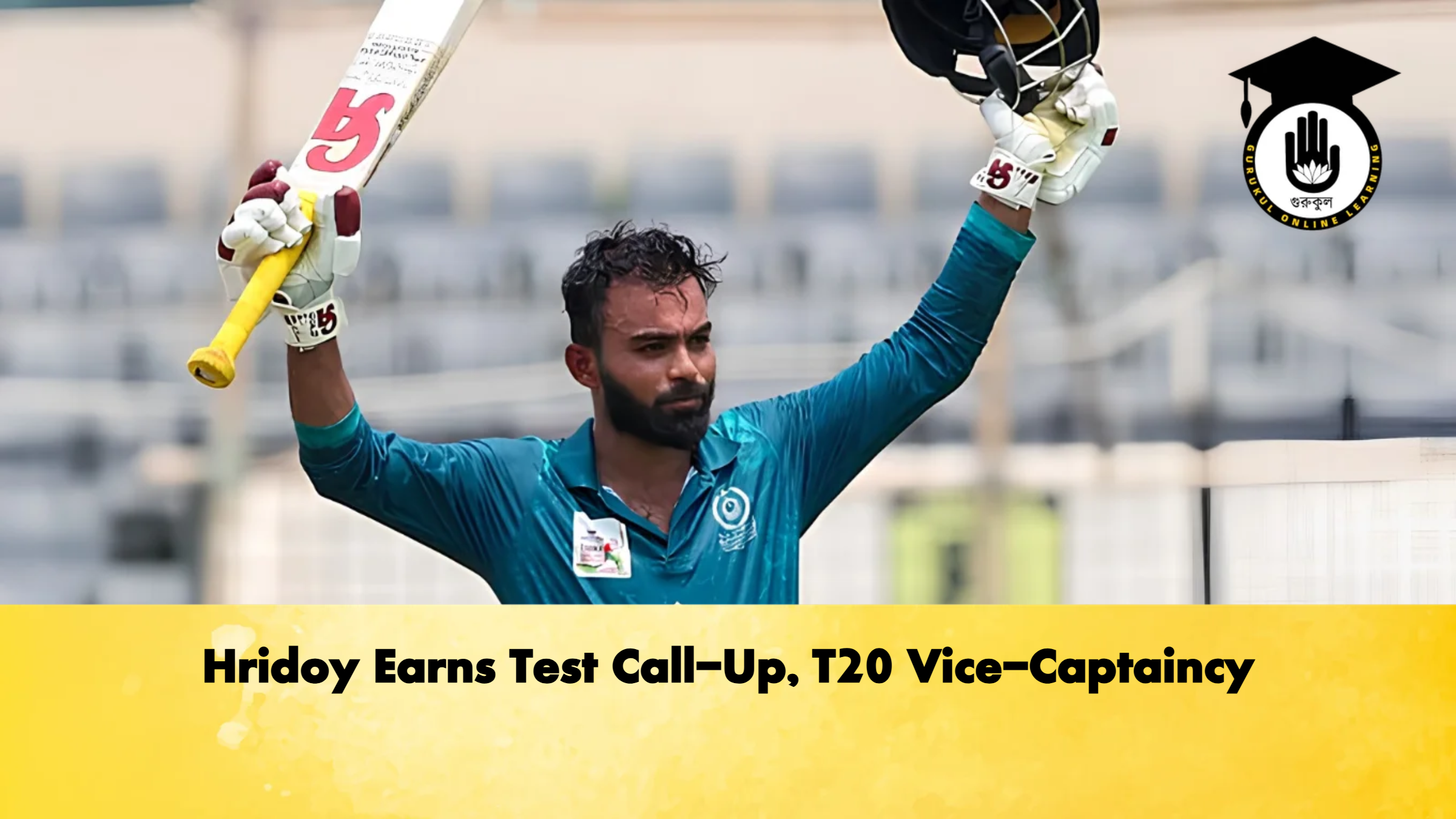 Hridoy Earns Test Call Up T20 Vice Captaincy Cricket Gurukul, GOLN