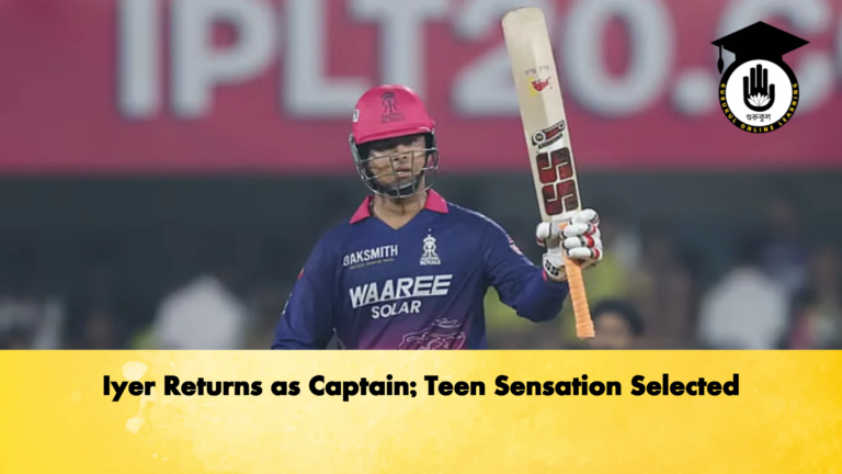 Iyer Returns as Captain Teen Sensation Selected Cricket Gurukul, GOLN