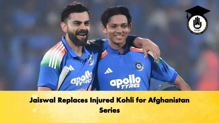 Jaiswal Replaces Injured Kohli for Afghanistan Series 2 Cricket Gurukul, GOLN