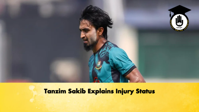 Tanzim Sakib Explains Injury Status Cricket Gurukul, GOLN