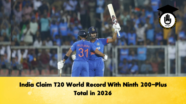 India Claim T20 World Record With Ninth 200 Plus Total in 2026 3 Cricket Gurukul, GOLN