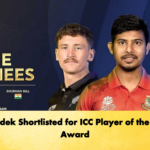 Mosaddek Shortlisted for ICC Player of the Month Award Cricket Gurukul, GOLN