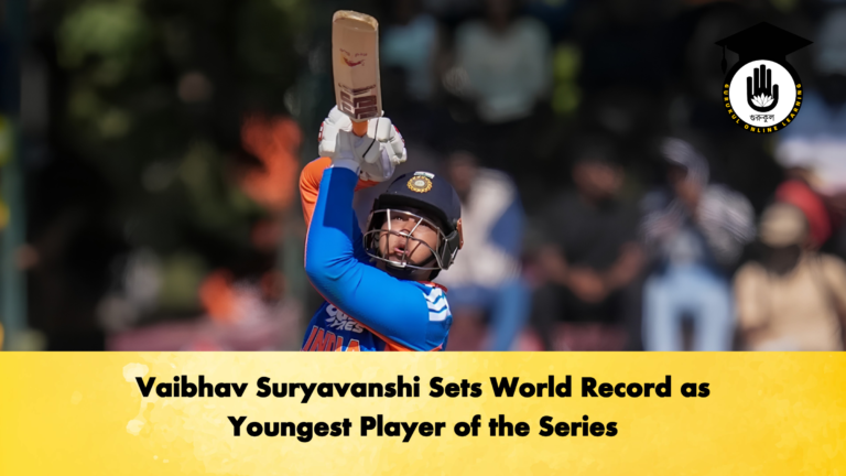 Vaibhav Suryavanshi Sets World Record as Youngest Player of the Series 2 Cricket Gurukul, GOLN
