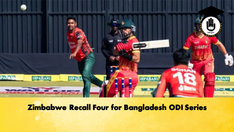 Zimbabwe Recall Four for Bangladesh ODI Series 2 Cricket Gurukul, GOLN
