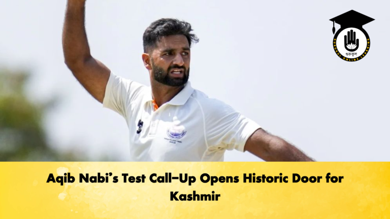 Aqib Nabis Test Call Up Opens Historic Door for Kashmir Cricket Gurukul, GOLN