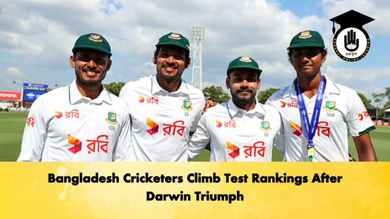 Bangladesh Cricketers Climb Test Rankings After Darwin Triumph Cricket Gurukul, GOLN