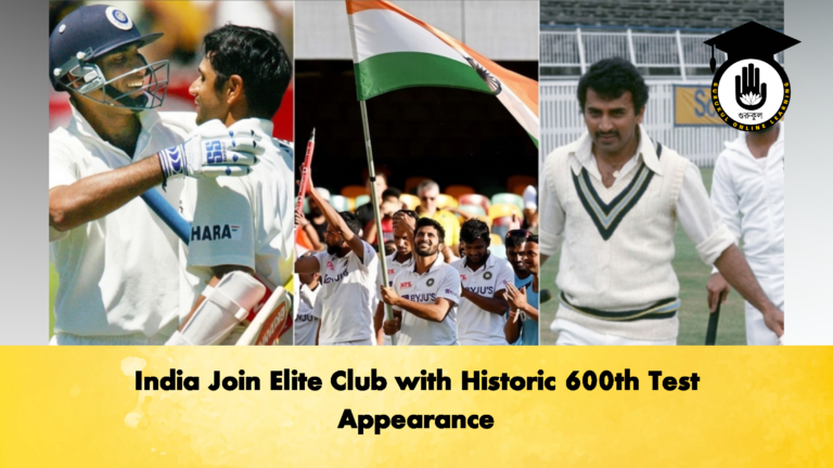 India Join Elite Club with Historic 600th Test Appearance 1 Cricket Gurukul, GOLN