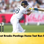 Joe Root Breaks Pontings Home Test Run Record Cricket Gurukul, GOLN