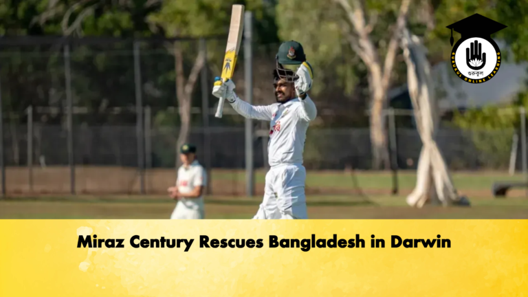 Miraz Century Rescues Bangladesh in Darwin Cricket Gurukul, GOLN