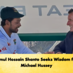 Najmul Hossain Shanto Seeks Wisdom from Michael Hussey 2 Cricket Gurukul, GOLN