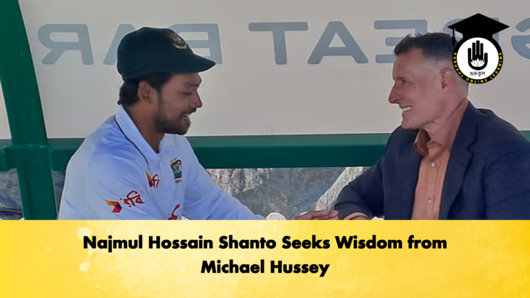 Najmul Hossain Shanto Seeks Wisdom from Michael Hussey 2 Cricket Gurukul, GOLN