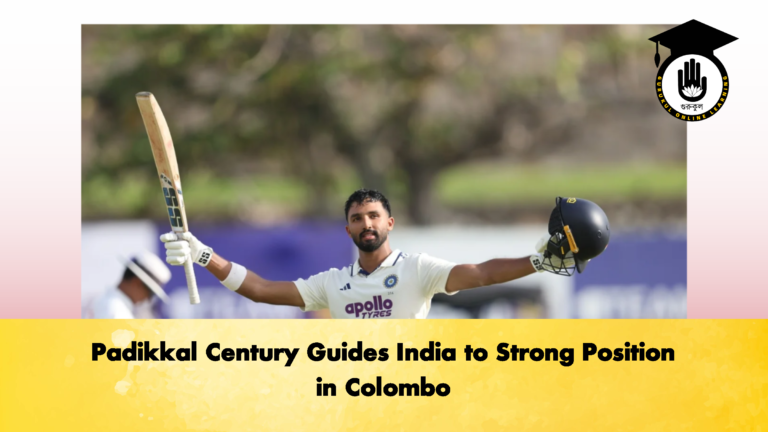 Padikkal Century Guides India to Strong Position in Colombo (2)