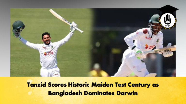 Tanzid Scores Historic Maiden Test Century as Bangladesh Dominates Darwin 3 Cricket Gurukul, GOLN