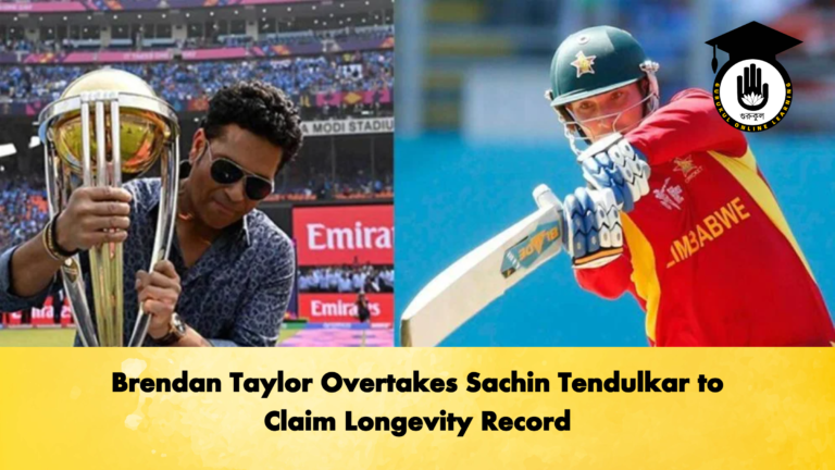 Brendan Taylor Overtakes Sachin Tendulkar to Claim Longevity Record