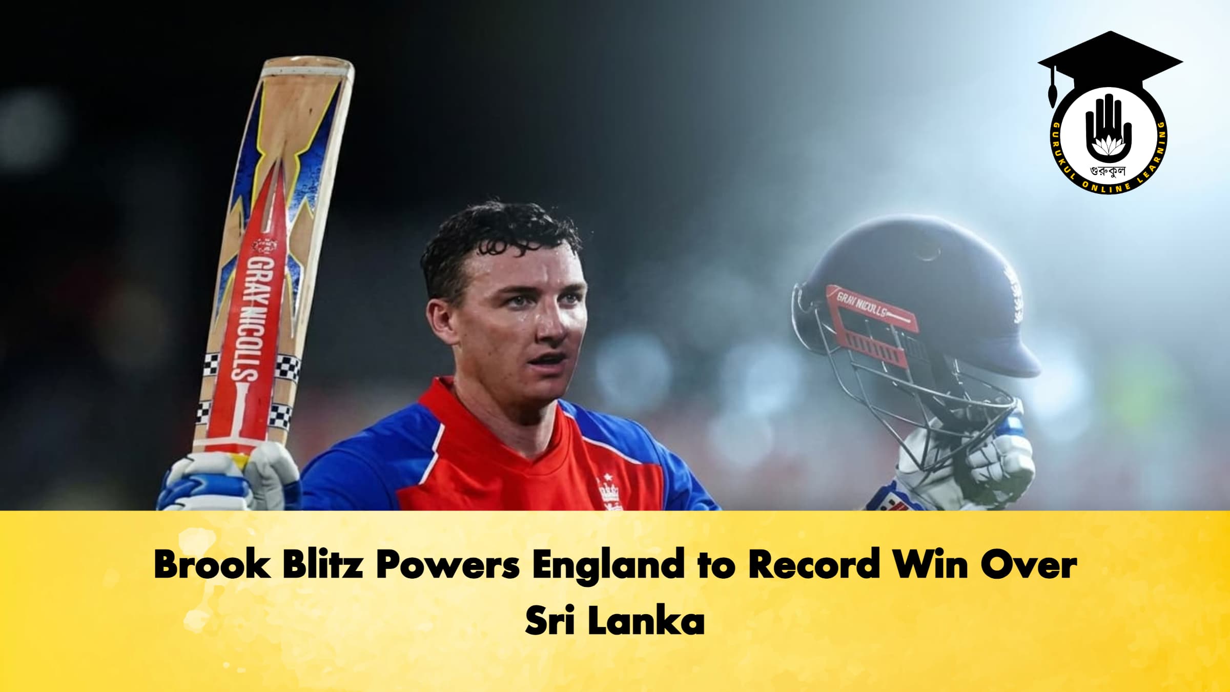 Brook Blitz Powers England to Record Win Over Sri Lanka
