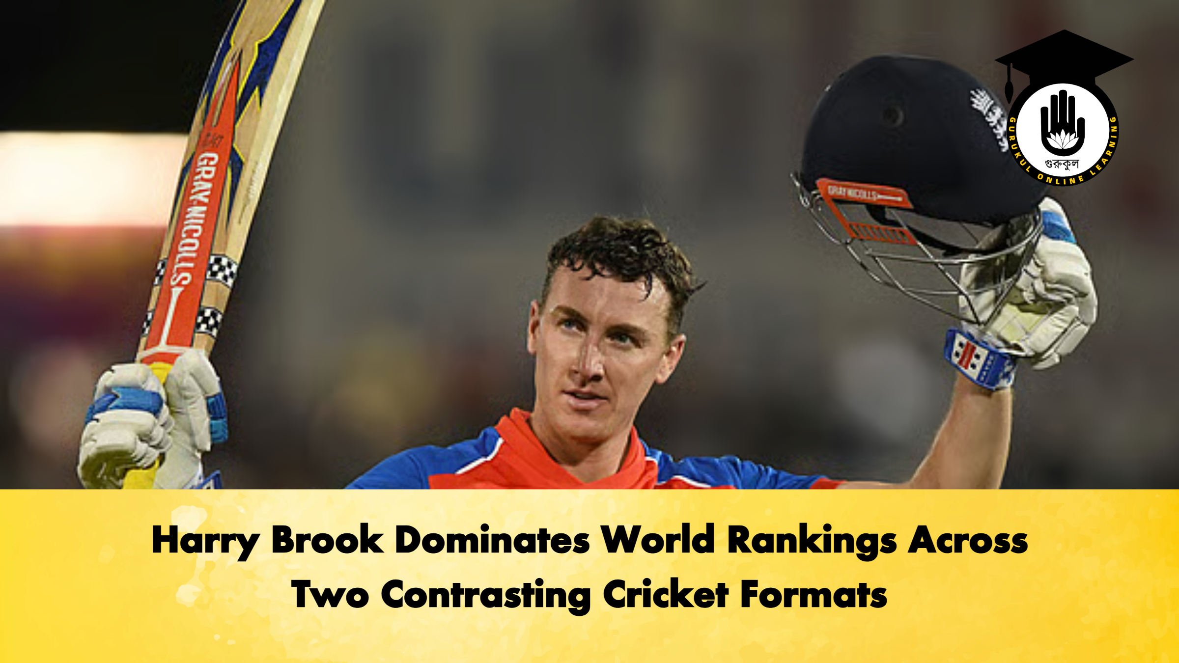 Harry Brook Dominates World Rankings Across Two Contrasting Cricket Formats