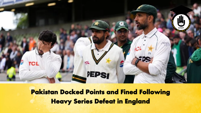 Pakistan Docked Points and Fined Following Heavy Series Defeat in England