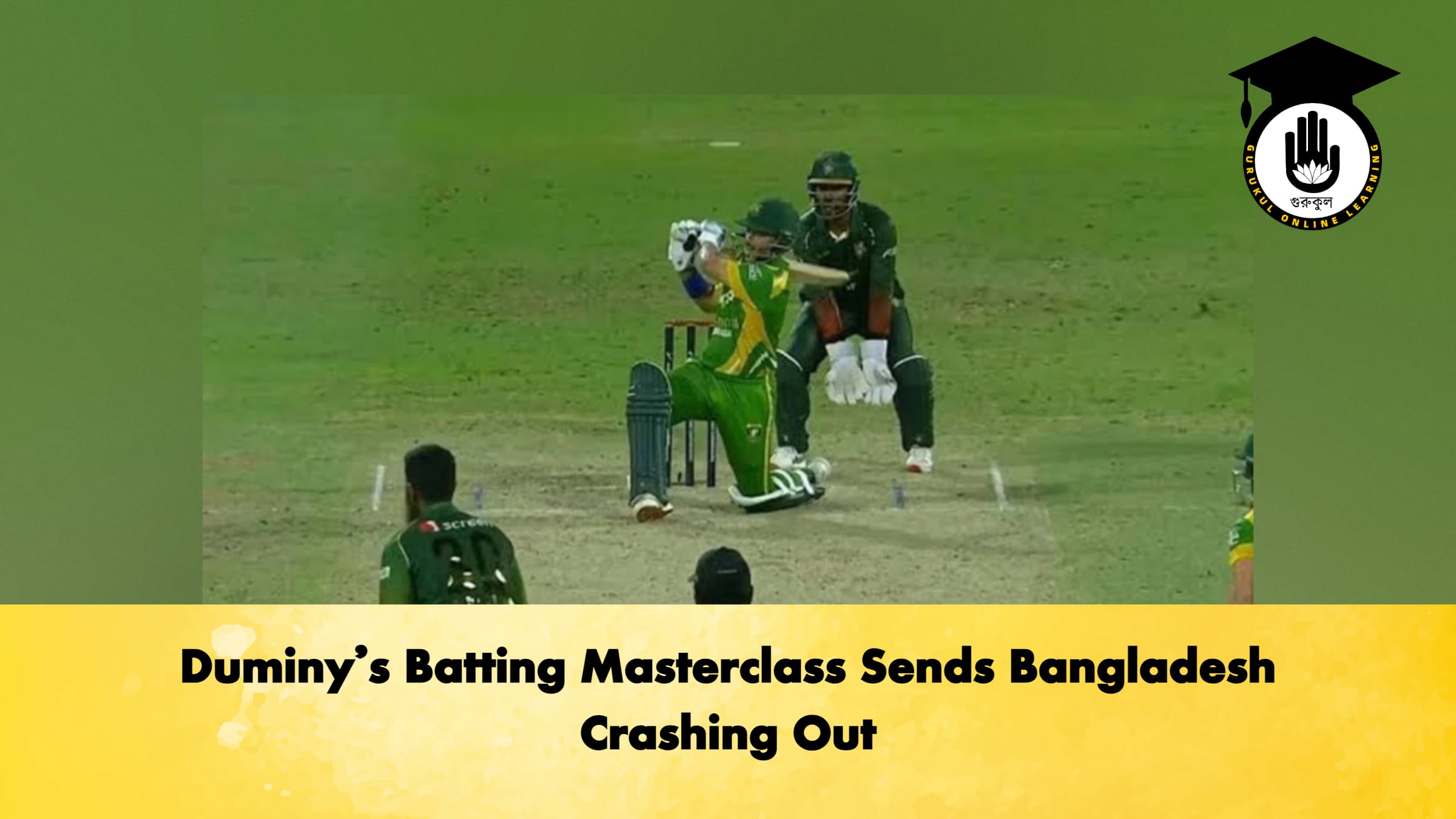 Duminy’s Batting Masterclass Sends Bangladesh Crashing Out
