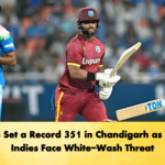 India Set a Record 351 in Chandigarh as West Indies Face White-Wash Threat
