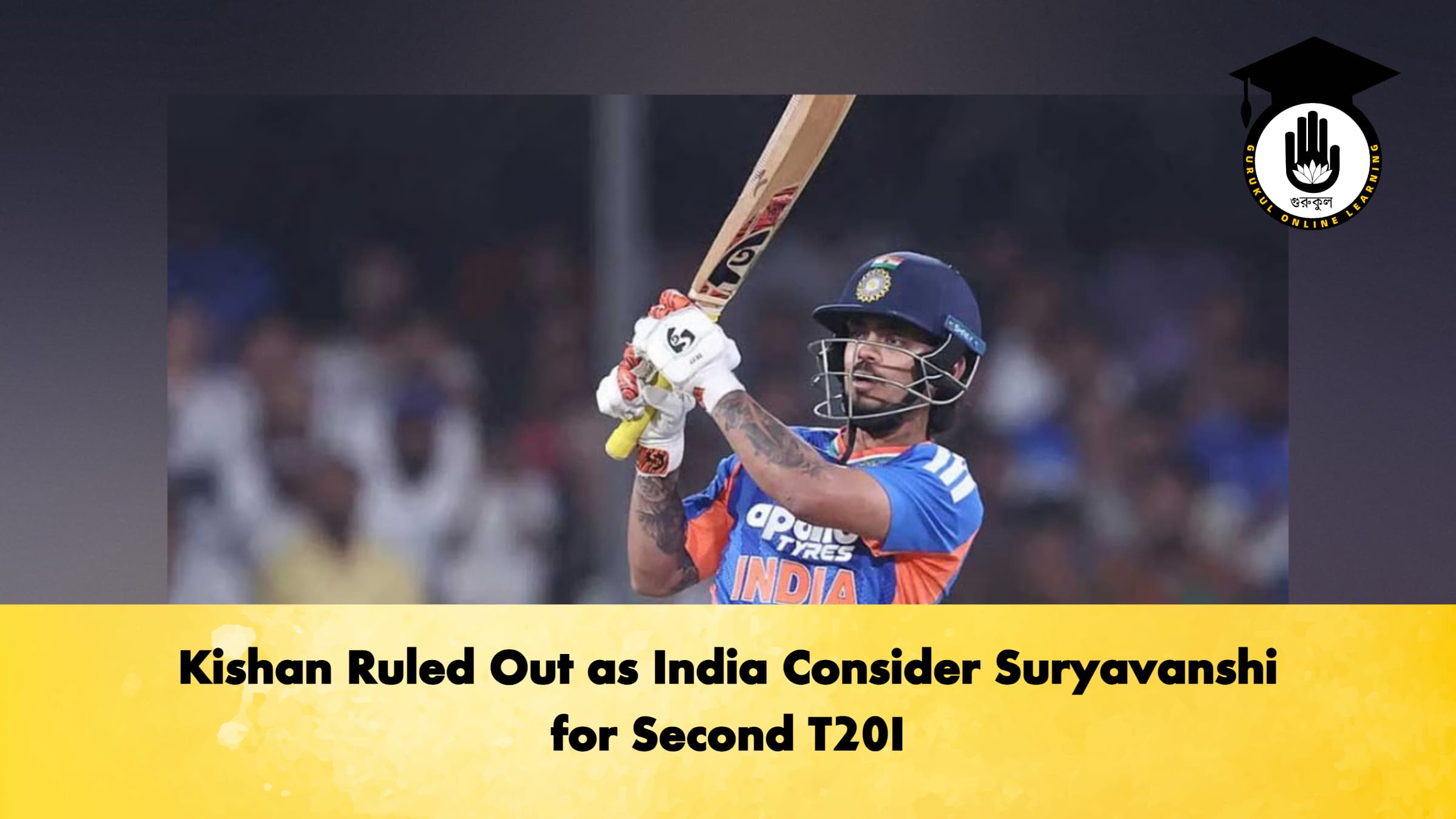 Kishan Ruled Out as India Consider Suryavanshi for Second T20I