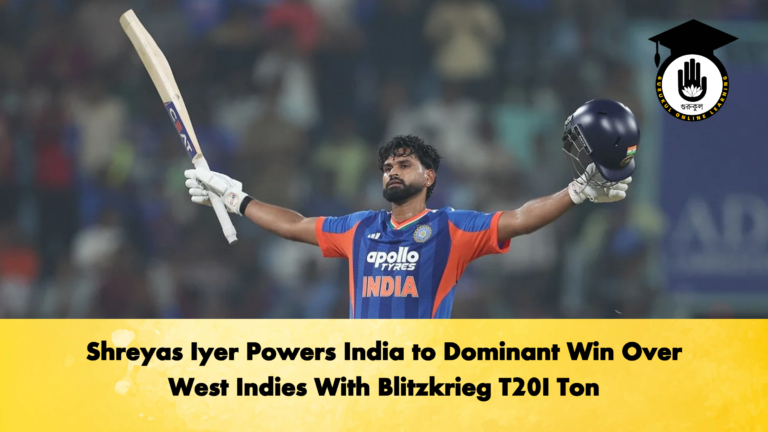 Shreyas Iyer Powers India to Dominant Win Over West Indies With Blitzkrieg T20I Ton