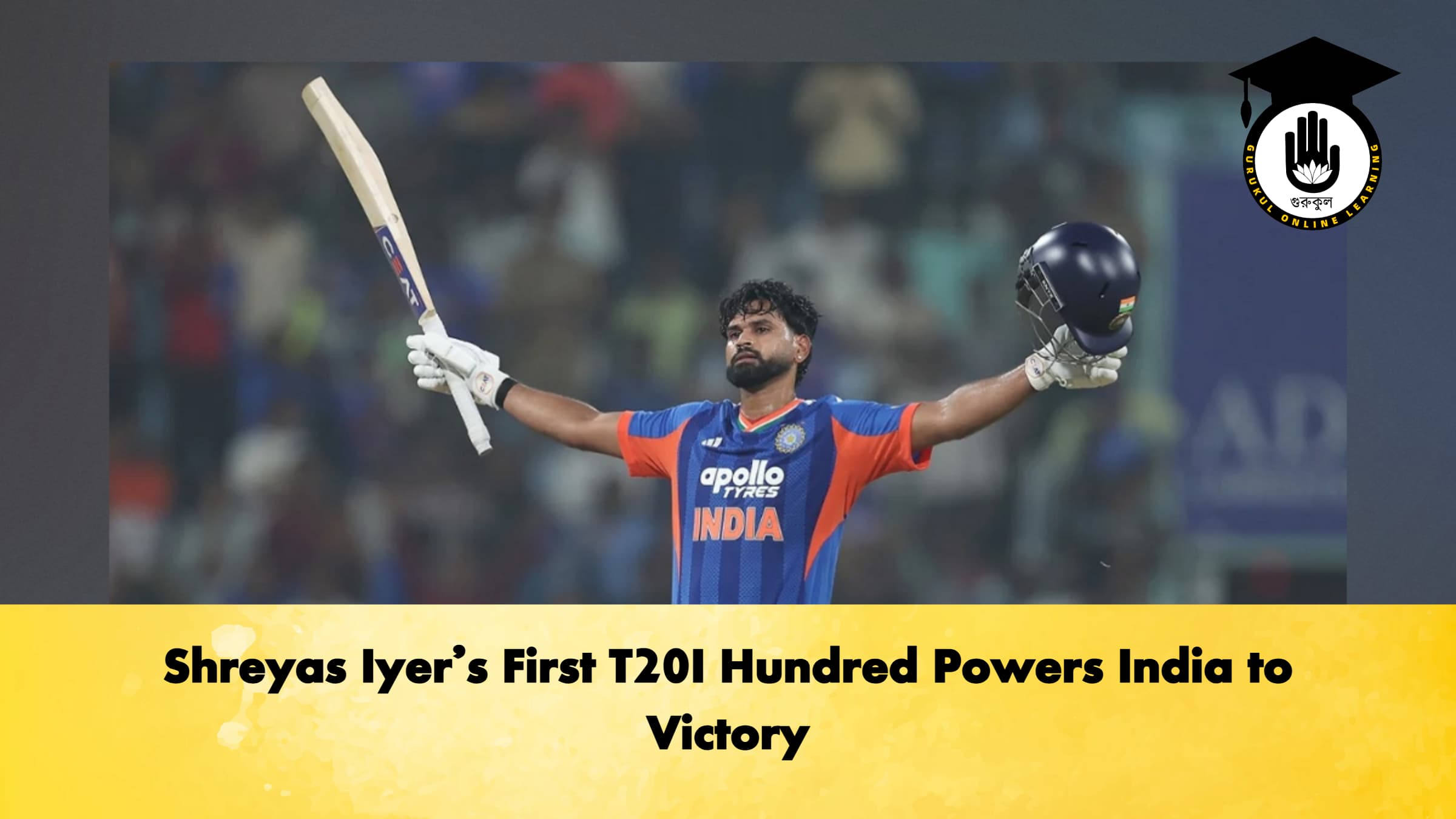 Shreyas Iyer’s First T20I Hundred Powers India to Victory