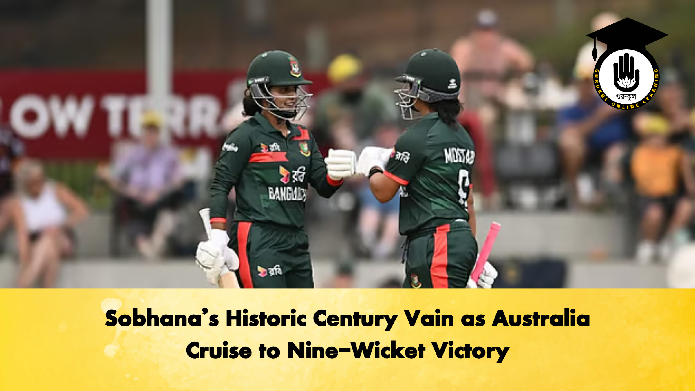 Sobhana’s Historic Century Vain as Australia Cruise to Nine-Wicket Victory (2)