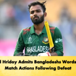 Towhid Hridoy Admits Bangladeshs Words Fail to Match Actions Following Defeat